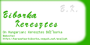 biborka keresztes business card